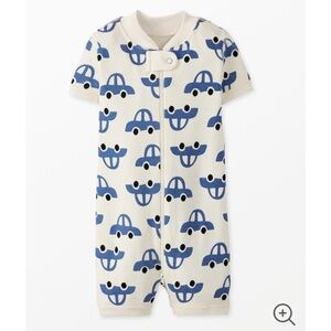 Baby two way zip shortie sleeper with cars by Hanna Anderson